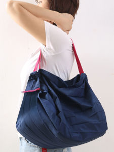 Eco-Friendly Foldable Single Shoulder Shopping Bag Large Capacity Waterproof Vegetable Buying Bag Storage Handbag for Men And Women