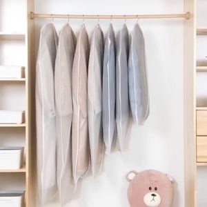 Mainland Cover Pelindung Baju Pakaian Anti Debu Penutup Pakaian Gantung Mika Plastik Pelindung Baju Jas Gamis Organizer Sarung Plastik Pelindung Baju Lemari HDK312