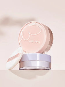 Judydoll Lightweight Soft Focus Loose Powder Transparent Long-lasting Makeup Setting Powder Resistant to Fading Purple Color