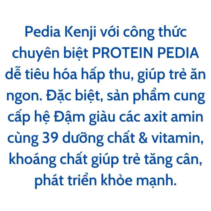 Combo 2 hộp sữa bột Vinamilk pedia kenji dinh dưỡng cho trẻ biếng ăn, suy dinh dưỡng số 1+/ 2+ hộp 850g