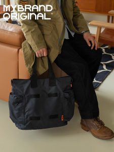 Fashionable Large Capacity Commuter Tote Bag MYBRANDORIGINAL Single Shoulder Crossbody Handbag Soft Nylon Youth Backpack
