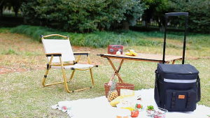 35L Large Capacity Collapsible Insulated Leakproof Insulated Soft Cooler Bag with Wheels and Handle