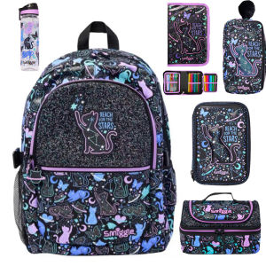 Smiggle Australia Large Capacity Backpack Outdoor Casual Student Double Shoulder Bag Cartoon Design Primary School Bag