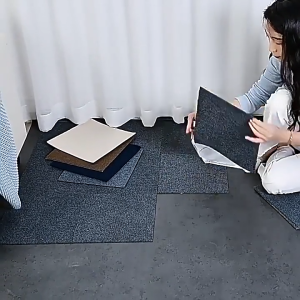 Carpet mat self-adhesive non-slip and dirt-resistant bedroom office carpet thickened carpet 30x30cm