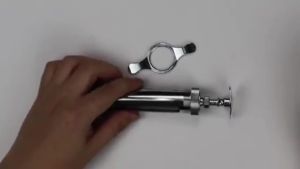 Kim Tiêm Thú Y Tự Động Bằng Kim Loại Điều Chỉnh Liều Lượng Tiêm Vắc Xin Cho Gia Súc Chăn Nuôi - 10/20/30/50ml Dụng Cụ Chăm Sóc Động Vật Trang Trại