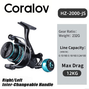 【COD】Shimano Coralov Reel Pancing Murah Kuat Power Handle Fishing Reel Max Drag 30kg Saltwater Long Shot Reel HZ500-7000 High Speed Metal Spinning Reel