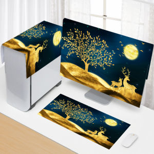 Dustproof Computer Cover New Style Desktop Monitor Host Box Protective Case Home Popular Keyboard Dust Cover Cloth