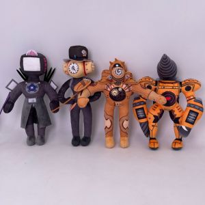 Skibidi Toilet Plush Toys Horror Game Speakerman Camera TV Man Cartoon Plushie Stuffed Doll Kids Birthday Halloween Cosplay Gift