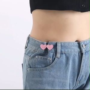 ตะขอปรับเอวรูปหัวใจ แบบหมุดไม่ต้องเย็บ สีสันสดใส ราคาต่อ 1,000 ชุด