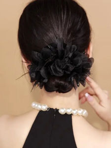 Floral Feather Hair Accessories Bun Headbands New 2025 Stylish Hair Ties Elastic Bands Knots Korean Style Fresh out