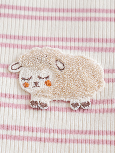 Comfortable Thin Long Sleeve Base Shirt for Girls Autumn Season Fashionable Striped Cartoon Kids Wear Cotton Blend Korean Style Top