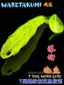 Glowing Soft Bait with Lead Hook Lure for Sea Bass Sea Trout Carp Catfish Pike Snapper Tailed Fish Lure Night Fishing Gear