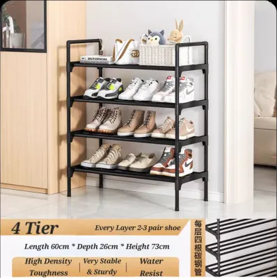 Shoe Rack Stackable BTO Waterproof Landed Condo Hdb College Campus Outdoor Rental House✨Redeem Follower Discount Voucher