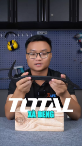 Xà beng TOTAL THT431142 | thanh xà beng kích thước 14"(350mm) x 7/8"(22mm) x 1/2"(12.0mm) đào lỗ hoặc nạy bẩy đinh vật nặng