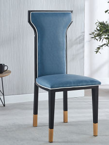 Hotel Chair Balcony Restaurant Banquet Accessible Luxury Modern Iron Hot Pot Restaurant High Back Chair New Chinese Restaurant Dining Chair