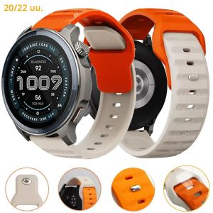 22 มม.20 มม.ซิลิโคนสําหรับ Amazfit BALANCE 2/GTR 4 3 2 47 มม.Breathable เข็มขัดสําหรับ Amazfit BIP 6 5 3 Pro/Active 2 สายคล้อง