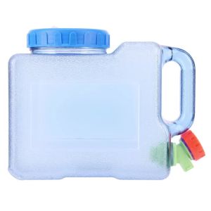 15-3L Camping Water Tank with Spigot Water Storage Carrier Multifunction Water Storage Container for Hiking Self-Driving Tour