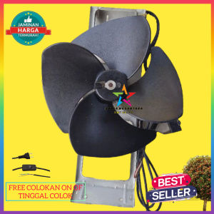 KIPAS ANGIN BLOWER AC 2PK/4 DAUN/HEMAT LISTIK/TINGGAL COLOK/FREE COLOKAN ON OFF