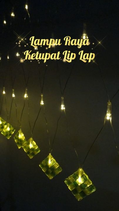 Lampu Raya Ketupat 2025 Jala Style Lampu Lip Lap Raya Kalis Air Eid Light Lampu Ramadan Lampu Raya Decoration NET STYLE