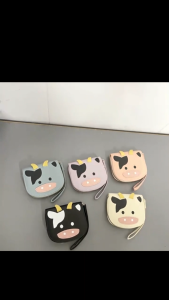 NEW Wallet For Women Korean Fashion Cute Cow Printed Coin Purses With Card Holder Leather Zipper Bag For Wallet