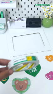 Armstrong เทปเยื่อกาวสองหน้า (ยกลังประหยัดกว่า) เทปกาวสองแบบบาง กาวเหนียวติดแน่น / Double Sided Tissue Tape