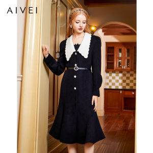 AIVEI | Elegant Long Fish-Tail Double-Sided Coat