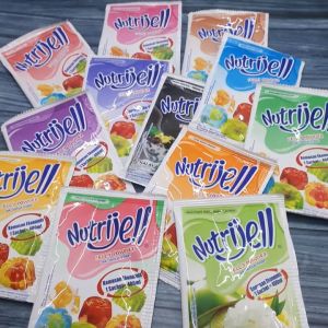 Nutrijell (SACHET) agar agar kemasan ekonomis / jelly powder / puding rasa buah per sachet