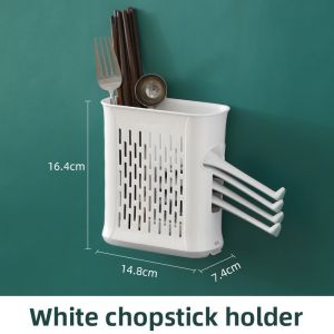 CHAHUA | Wall-mounted No-drilling Chopstick Organizer Kitchen Storage