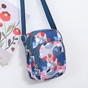 Túi Đeo Chéo Mini Vải Canvas Dành Cho Nữ Mùa Hè Túi Đựng Điện Thoại Di Động Phong Cách Mới Thời Trang Túi Đeo Vai Đơn Phù Hợp Với Tất Cả Các Loại Tiền Xu Chìa Khóa