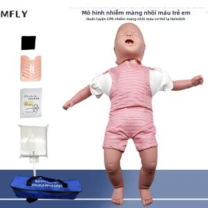 Mô Hình Tắc Nghẽn Đường Thở Trẻ Sơ Sinh 55cm Dụng Cụ Huấn Luyện Mô Phỏng Hồi Sức Tim Phổi
