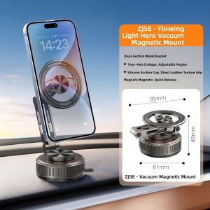 WONEW | Magnetic Suction Phone Mount Dual Arm Navigation And Photography Mini Portable
