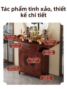 ZHISHANYUAN | Tủ Thờ Phật Phong Cách Trung Quốc cho Gia Đình