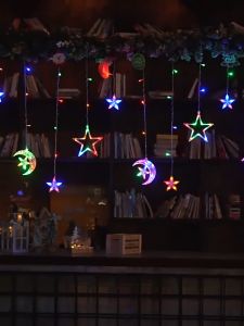 ✨2025 Decorations Light 3.5M LED Fairy Light Star Moon Curtain String Lights 8 Modes for Indoor Outdoor Garden Decoration