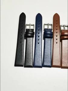 10mm 12mm 14mm 16mm Universal Leather Watchstrap for Men Women Watchband Ultra-thin Calf Leather Bracelet Pin Buckle Accessories