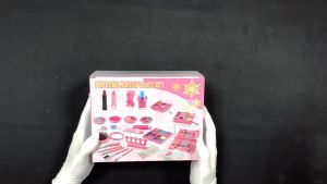 【READY STOCK】32PCS Kids Makeup Kit Washable Girls Real Cosmetic Toys Non-Toxic Frozen Makeup Set冰雪奇缘化妆包 Solek Set(TOY55)