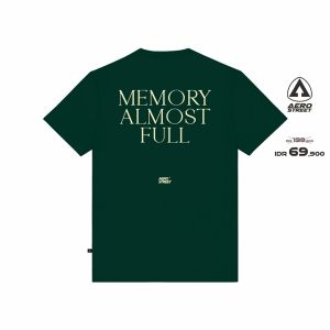 Aerostreet T Shirt Memory Full Hijau Kaos T-Shirt AACAA