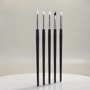 PIORPOY Dental Silicone Shaping Pen 5Pcs Dentistry Composite Cement Porcelain Teeth Elastic Interdental Brush Line Tool Shaping