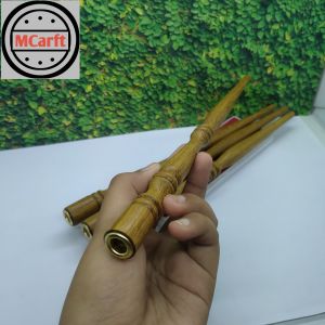 Pipa once klokotan kayu kelor emas model profil B265