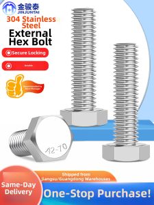 JINJUNTAI | 304 Stainless Steel Hexagon Head Bolt
