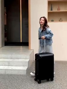 TRAVELCUL 20/24Inch Suitcase Luggage USB Port Cup Holder Luggage Bag Travel 360° Universal Wheel