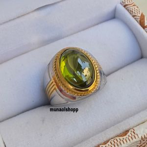 Cincin Batu Peridot Minimalis