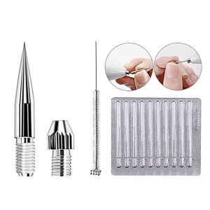 100/200 Chiếc Kim Plasma Pen Dùng Cho Chăm Sóc Làm Đẹp Da Loại Bỏ Nốt Ruồi & Tàn Nhang Xóa Hình Xăm Thân Thể Đầu Kim Thay Thế Dùng Một Lần