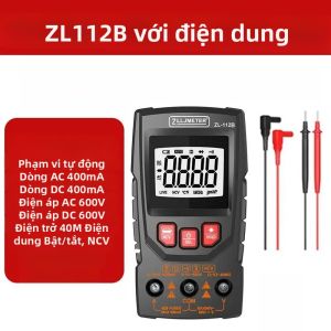 Đồng Hồ Vạn Năng Kỹ Thuật Số Mini 4000 Đếm Điện Dung Ohm AC/DC Đồng Hồ Đo Điện Áp Hiện Tại Với Chức Năng NCV Dụng Cụ Kiểm Tra Điện