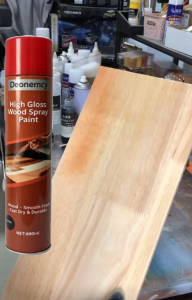 【680ML】 Wood Spray Paint Multi-surface Anti Rust With Brush for Metal Wall