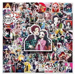 Bandai | 100 Miếng Dán Anime Kimetsu No Yaiba Yuukaku-hen Chống Nước Bằng Vinyl Cho Laptop Ván Trượt Vali Trang Trí Graffiti