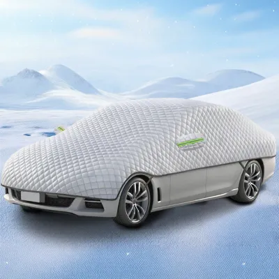 MENGTAQINUO | Sun Rain Heat Protection Half Car Cover Oxford Cloth