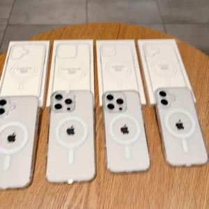 Transparent For Magsafe Magnetic Wireless Charge Case For iphone 11 12 13 14 15 16 17 18 Pro XS Max XR 16e Air Hard Acryli Cover