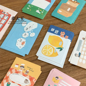 Nhãn Dán Nghệ Thuật Đôi in Hai Mặt M5 Trang Giấy Thay Thế A7 Trang Giấy A8 Đạo Cụ Kinh Doanh Văn Hóa Đồ Dùng Văn Phòng Phẩm