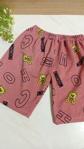 5PCS Celana Pendek Anak Cewe Cowo Harian Ukuran S M L XL XXL Celana Tidur Bahan Kaos Adem