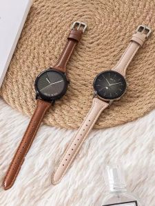 20mm 22mm strap For Samsung Galaxy watch 7/6/5/pro/4 Classic/active 2 slim Leather bracelet Huawei watch GT 4-2-2e-3-3 pro band